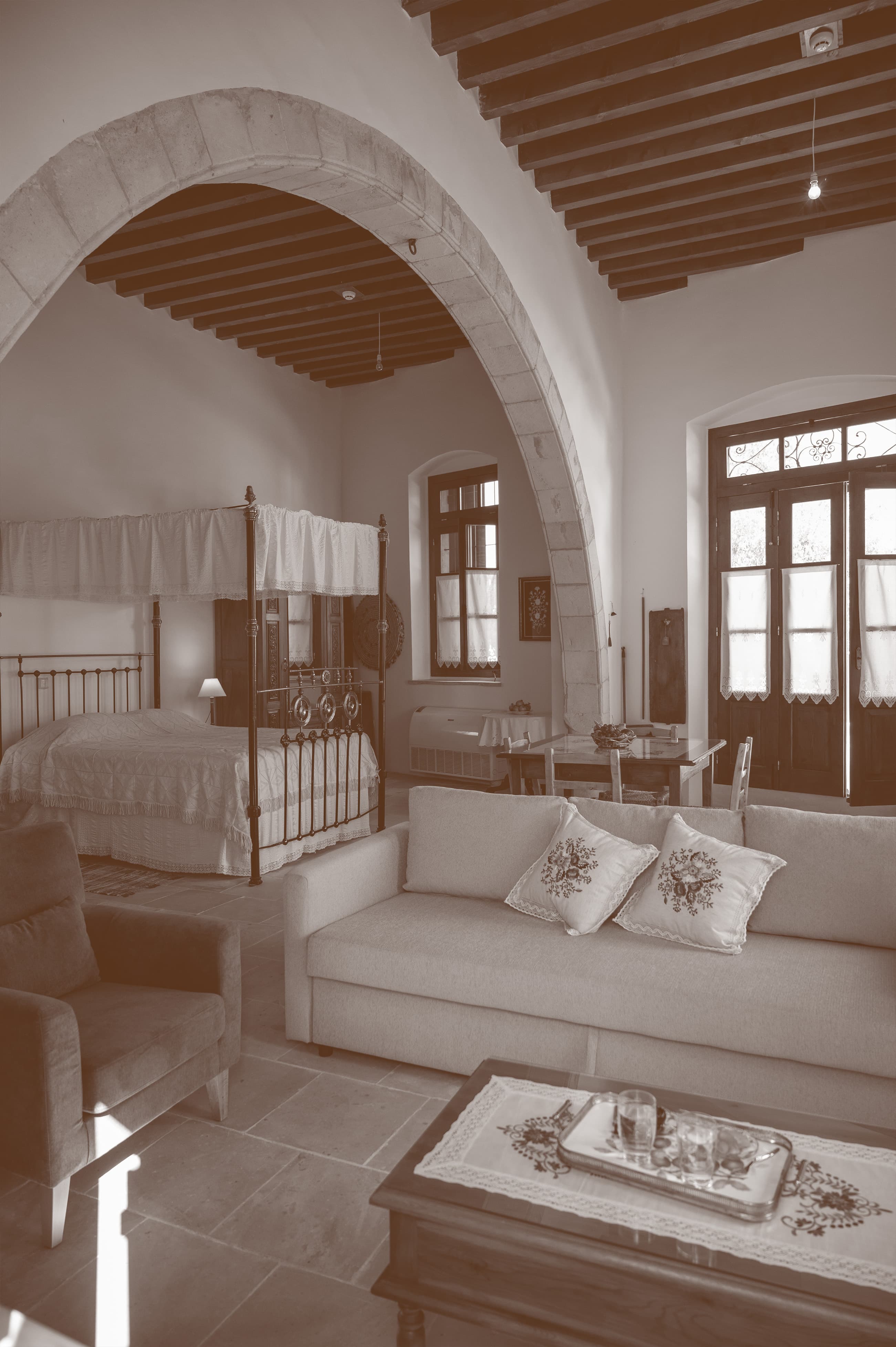 Room interior with antiques