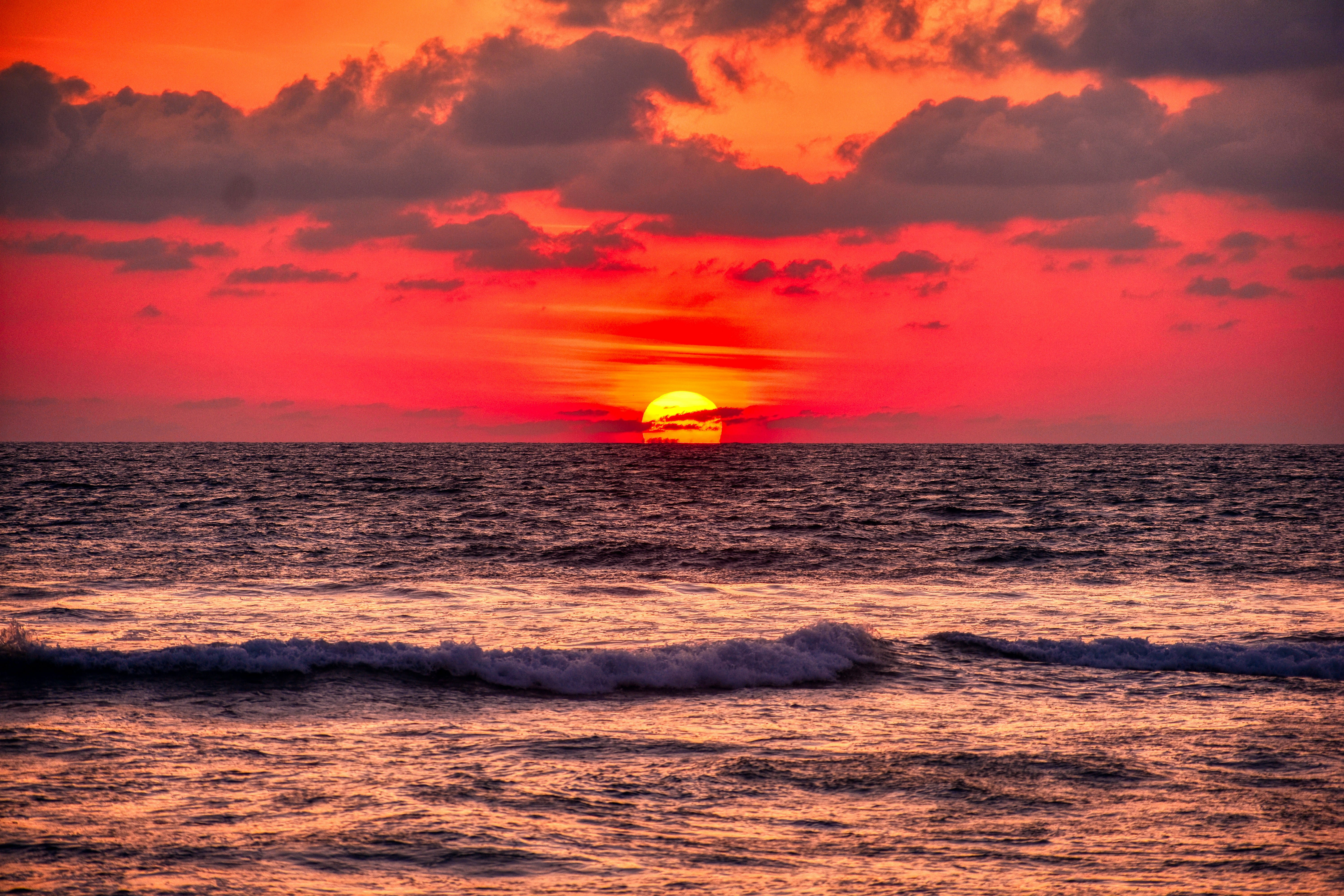 Sunset by the sea