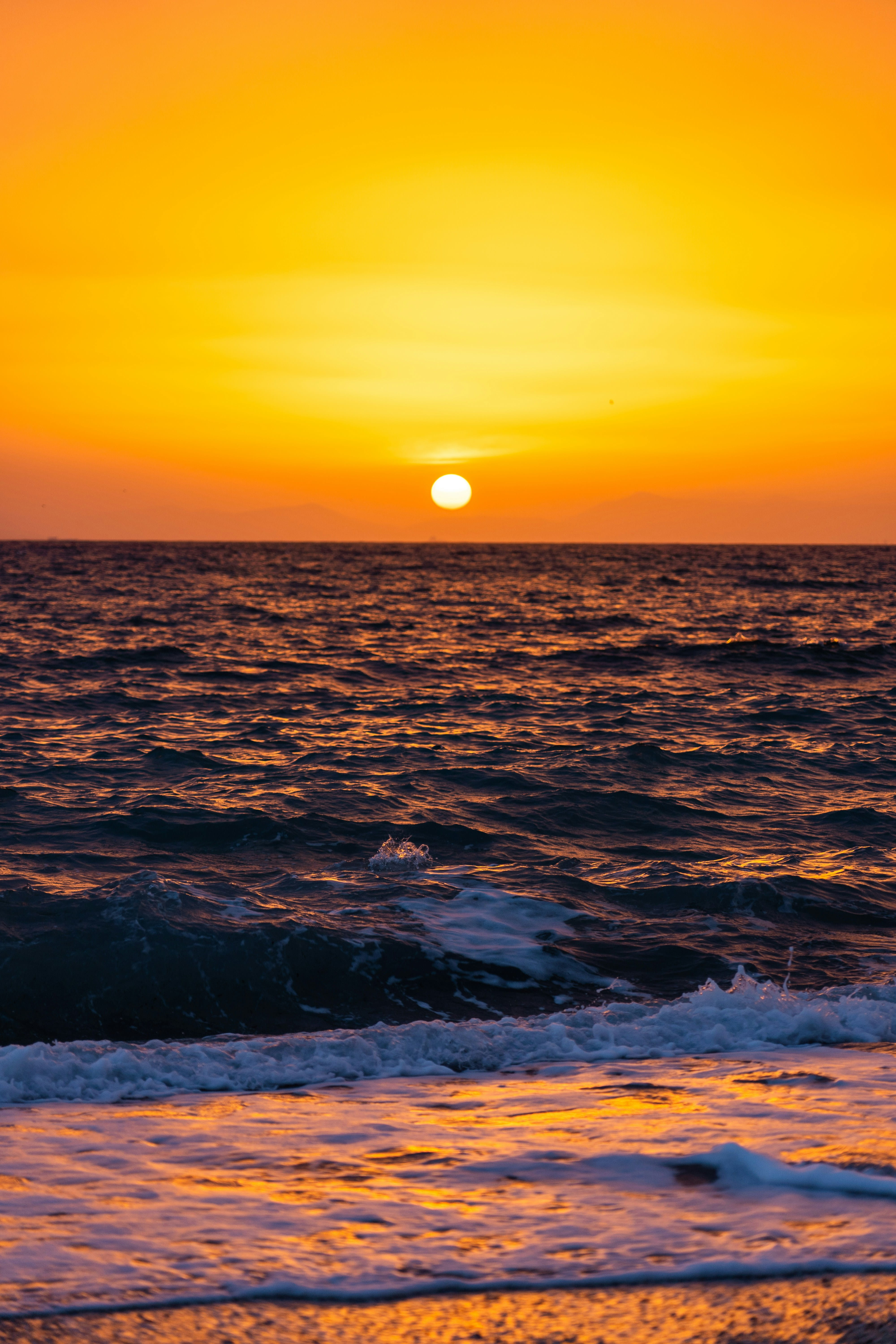 Sunset by the sea